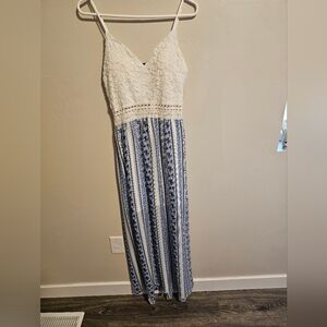 NWT blue and white summer dress.